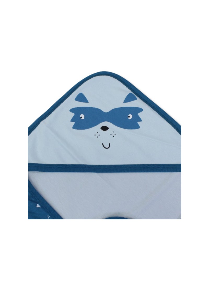 بطانية أطفال قطنية – بنقشة ثعلب وقنفذ - Image 3